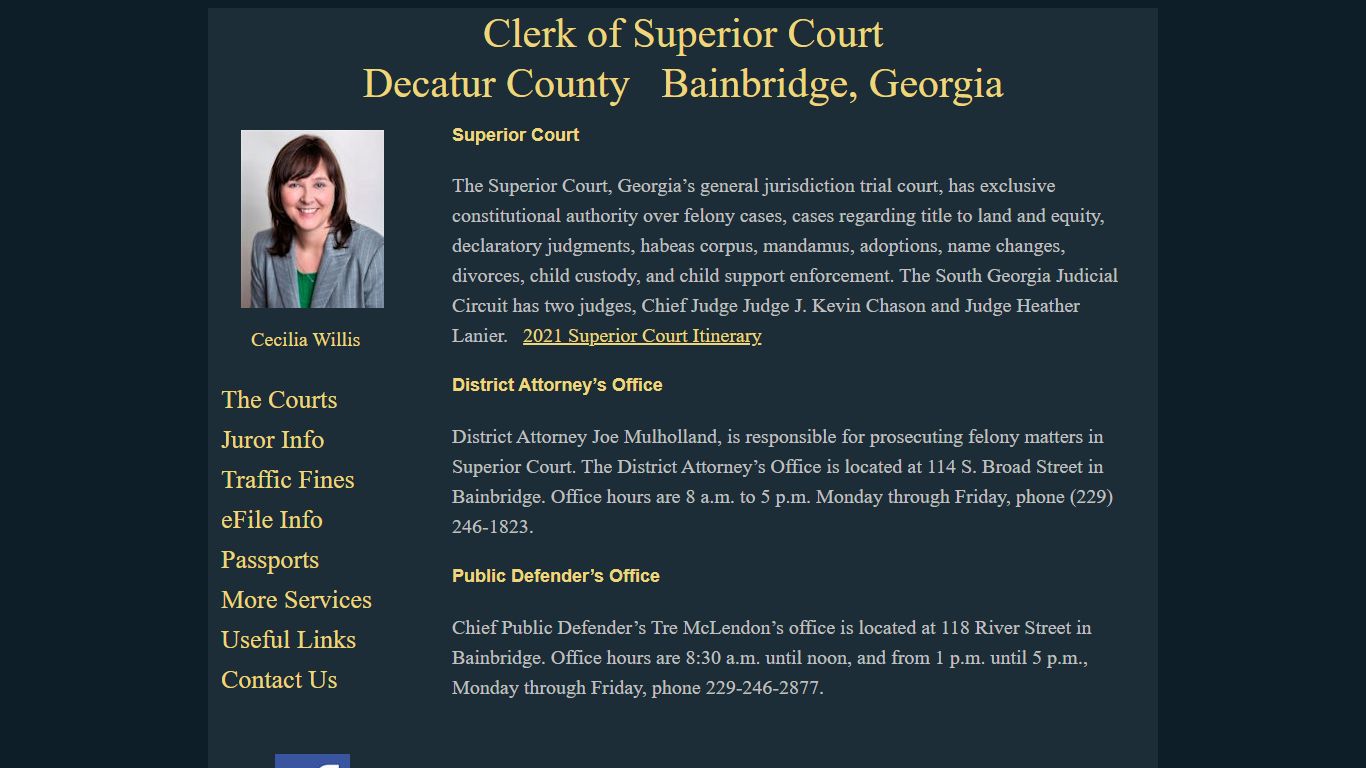 Superior Court | Clerk of Superior Court, Decatur County GA