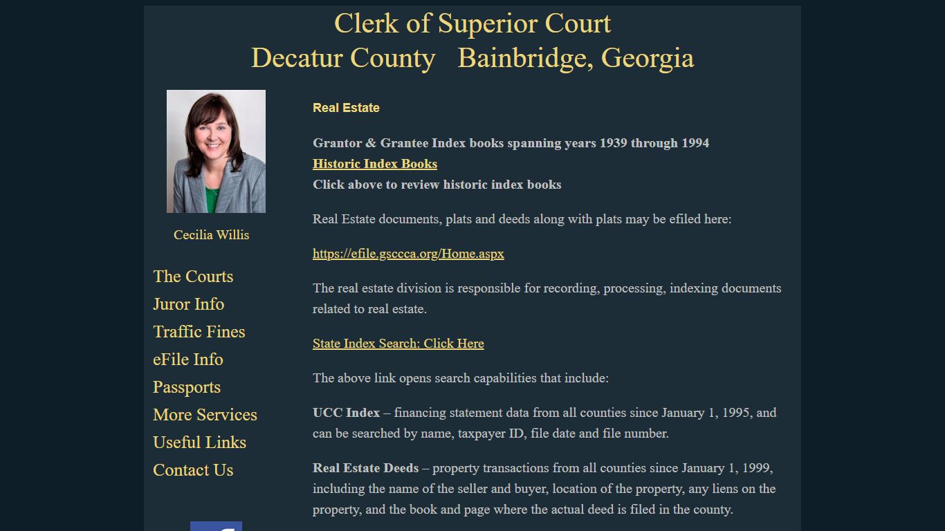 real-estate | Clerk of Superior Court, Decatur County GA